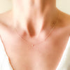 <!--NK703--> asymmetric itty bitty diamond necklace